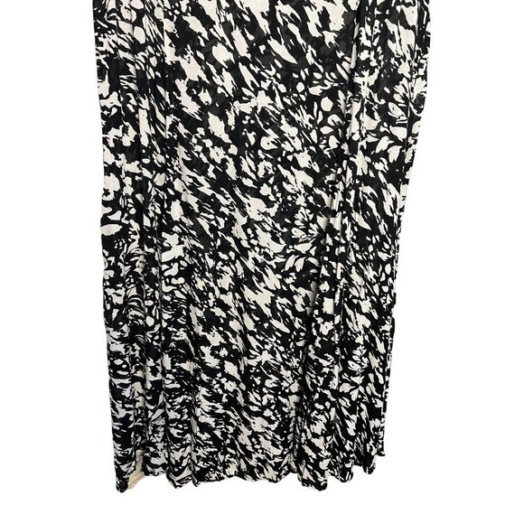 Denim 24/7 Black & White Abstract Print Dress 1X 22/24 Oversized Maxi - Picture 13 of 13